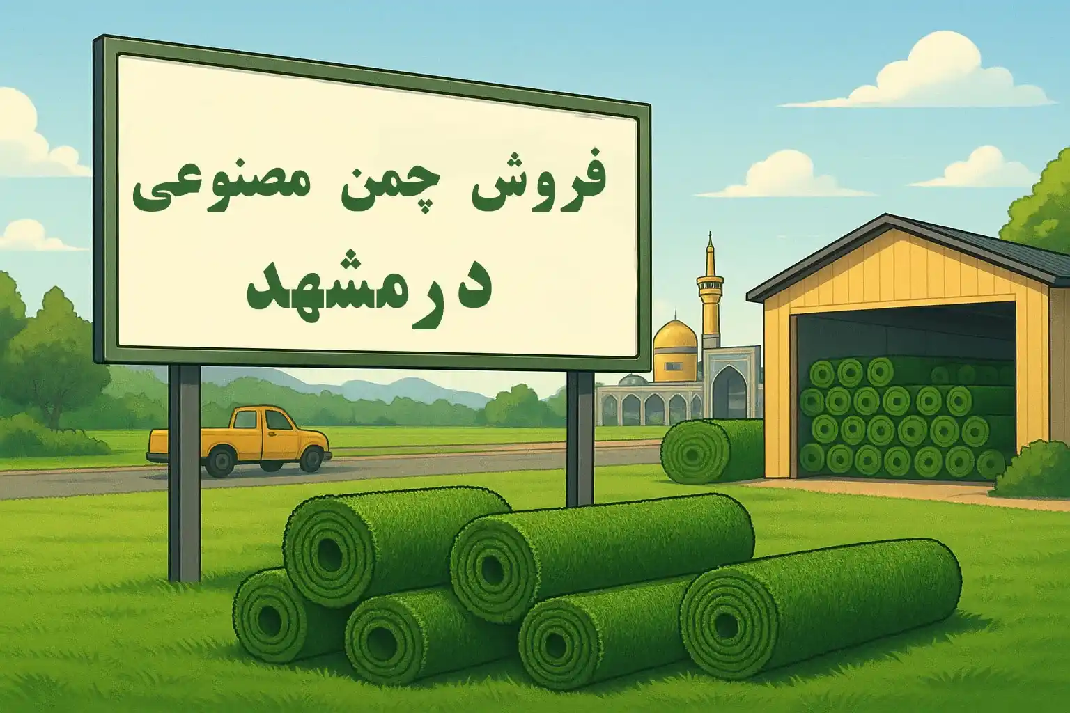 مرکز فروش چمن مصنوعی در مشهد